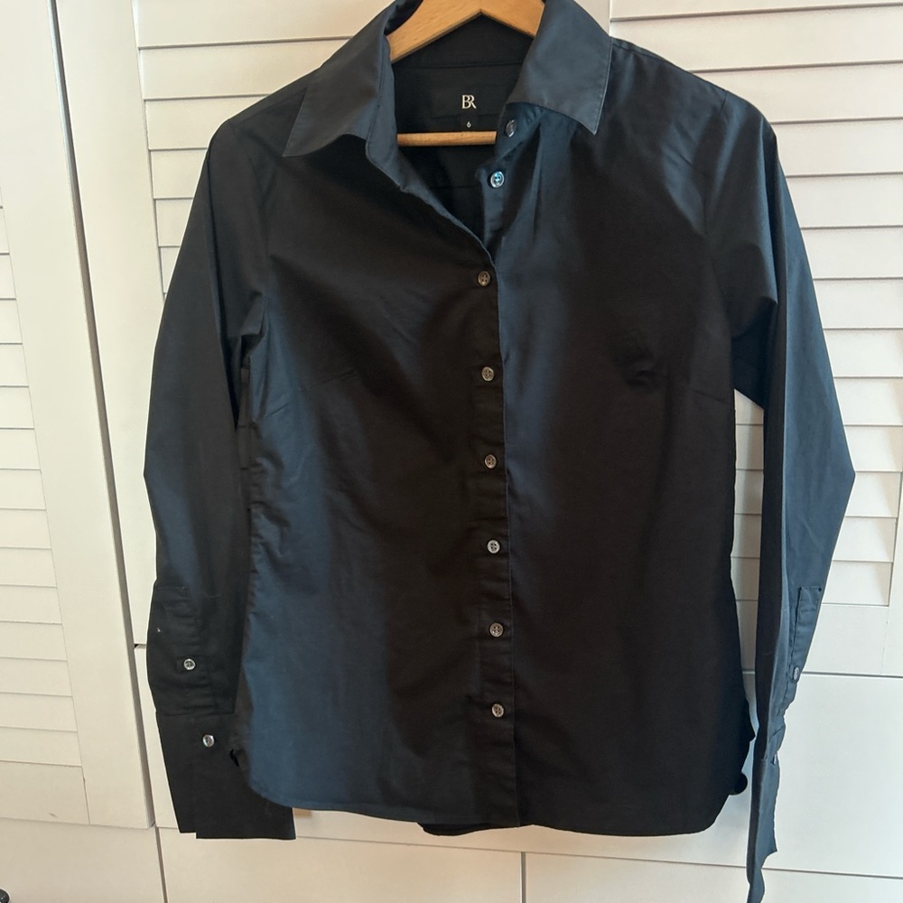 Banana Republic Women's Dark Button Down Shirt